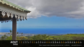 Calendrier août 2020 - Ile de la Réunion