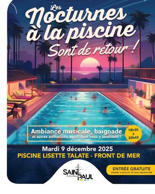 Piscine nocturne Saint-Paul