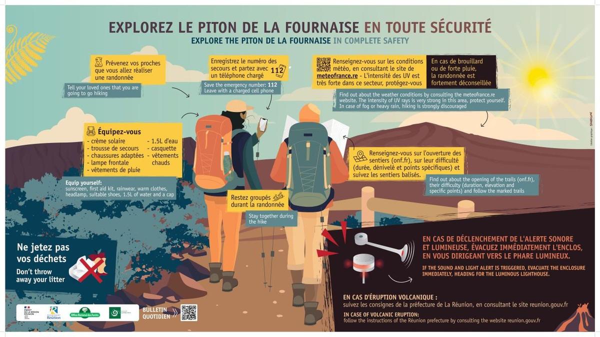 Explorer le volcan en toute sécurité : conseils à respecter en cas de rando au Piton de la Fournaise