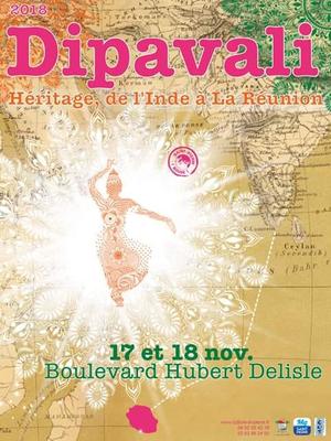 Affiche du Dipavali 2018 à Saint-Pierre de La Réunion