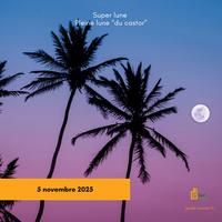 Super lune à l'île de la Réunion