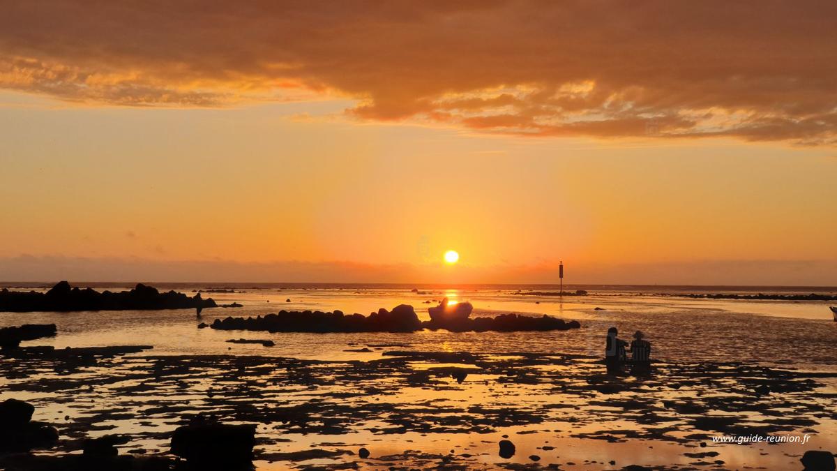 Coucher de soleil à La Réunion - Etang Salé