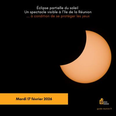 Eclipse solaire à l'île de La Réunion