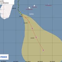 Tempête tropicale Daya - Prévisions Météo France au 10 février 2016 - 22h