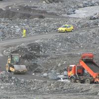 Quelques minutes avant l'ouverture du radier ce mardi 5 février 2013