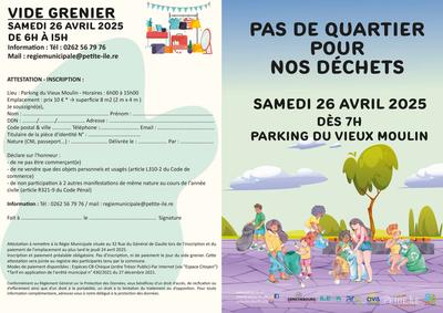 Vide grenier brocante à Petite Ile