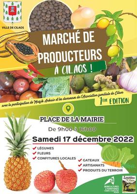 Marché producteurs et artisans à Cilaos