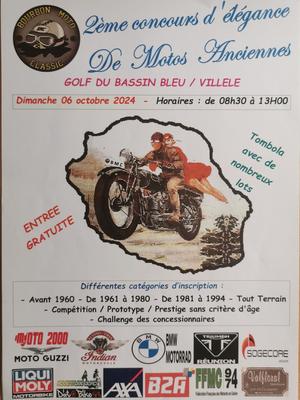 Concours d'élégance de motos anciennes à La Réunion