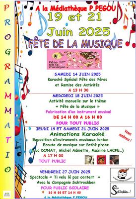 Fête de la musique à la médiathèque Paulette Pégou de la Plaine des Palmistes