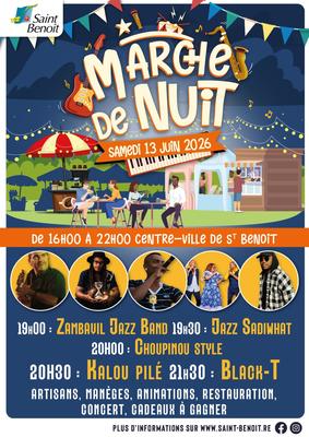 Marché de nuit à Saint-benoît de La Réunion Marché de nuit - Saint-Benoît - La Réunion