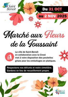 Marché aux fleurs & Toussaint à Saint-Benoit