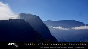 Calendrier Janvier 2023 - Île de la Réunion
