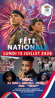 Fête nationale et feu d'artifice à Saint-Pierre