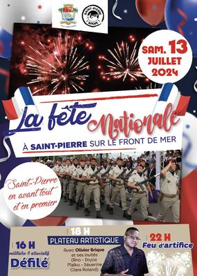 Fête nationale et feu d'artifice à Saint-Pierre