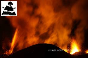 Volcan en éruption à La Réunion Volcan en éruption à La Réunion