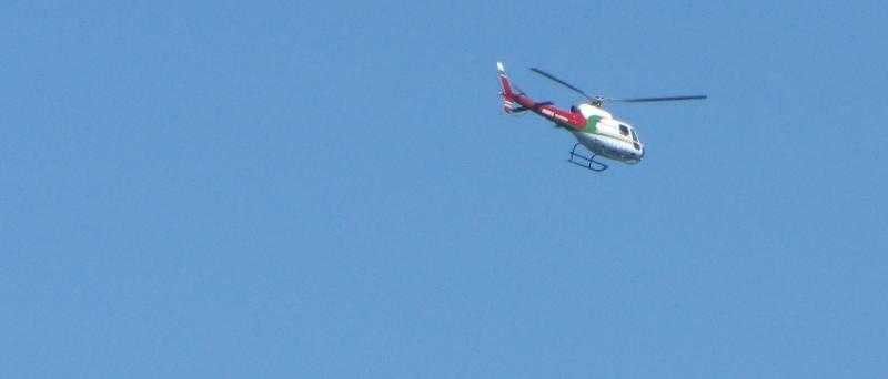 Hélicoptère à la Réunion