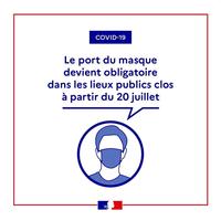 Masque obligatoire dans les lieux publics
