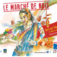 Affiche du marché de nuit spécial Dipavali à Saint-Denis