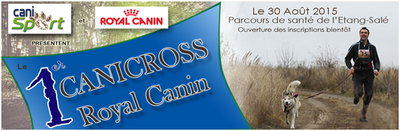 Canicross à l'Etang-Salé le 30 août 2015