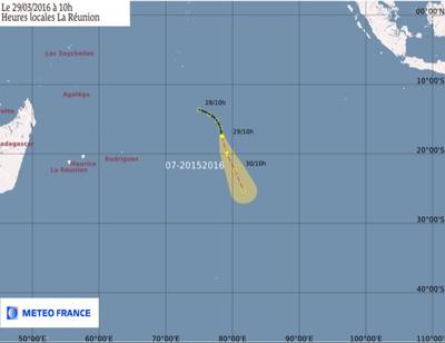 Dépression tropicale 07-20152016 - Prévisions Météo France