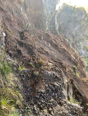 Eboulement Volcan Piton de la Fournaise