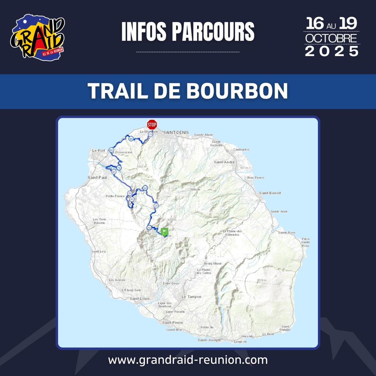 Trail de Bourbon - Parcours