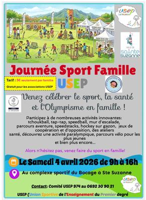 Journée sport famille USEP Réunion (974)