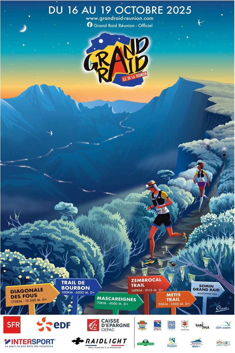 Affiche du Grand Raid / La Réunion Grand Raid 2025 / La Réunion - Affiche