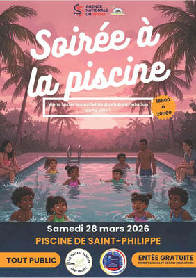 Soirée à la piscine à St-Philippe - La Réunion (974)