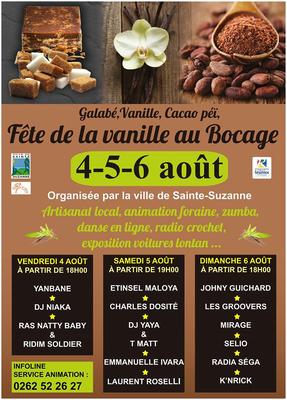 Fête de la vanille à l'île de la Réunion - Le programme