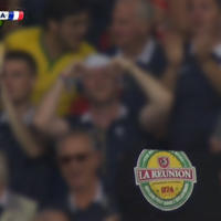 La Reunion lé la, au Brésil, pour le match Suisse - France