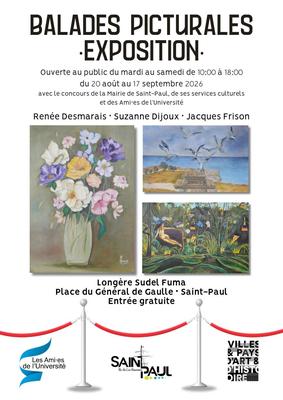 Exposition collective Balades picturales à Saint-Paul 