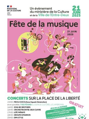 Programme Fête de la musique à l'Entre-Deux - La Réunion (974)