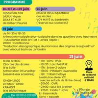 Programme Fête de la musique à l'Entre-Deux - La Réunion (974)