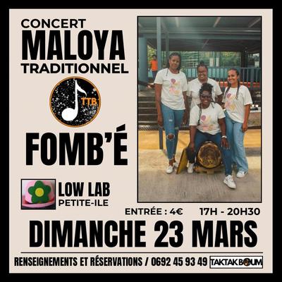 Concert Maloya au Low Lab à Petite-Île (sonorisation Taktak Boum)