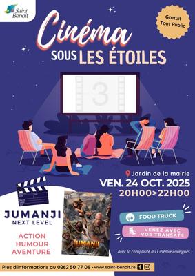 Cinéma en plein air sous les étoiles à Saint-Benoît