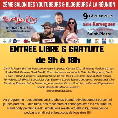 Programme du salon des Youtubeurs à La Réunion