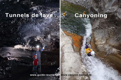Tunnels de lave et canyoning avec Envergure Réunion
