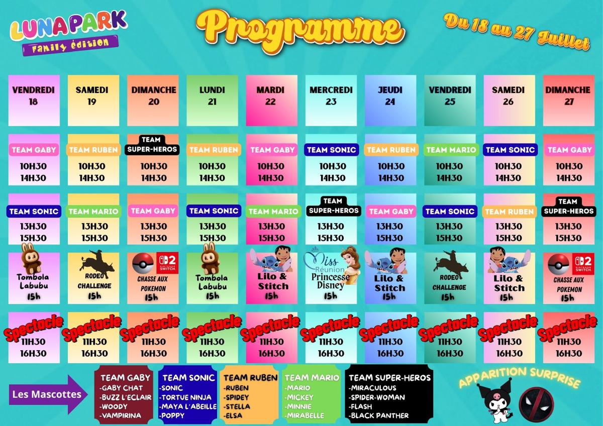 Programme Lunapark