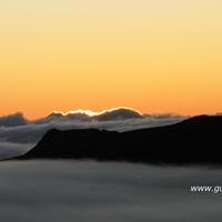 Le piton de la Fournaise au levé du jou