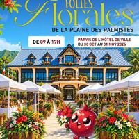 Affiche du marché aux fleurs - Plaine des Palmistes - La Réunion (974) Marché aux fleurs de la Plaine des Palmistes - La Réunion