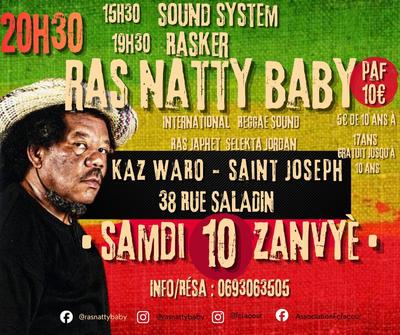 Ras Natty Baby en concert à La Réunion