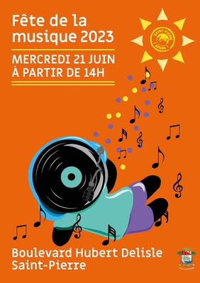 Fête de la musique à Saint Pierre de La Réunion - Affiche