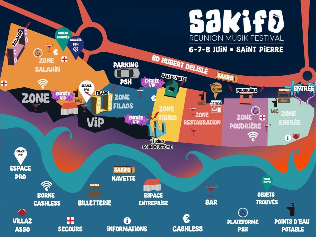 Plan du festival Sakifo Plan du festival Sakifo