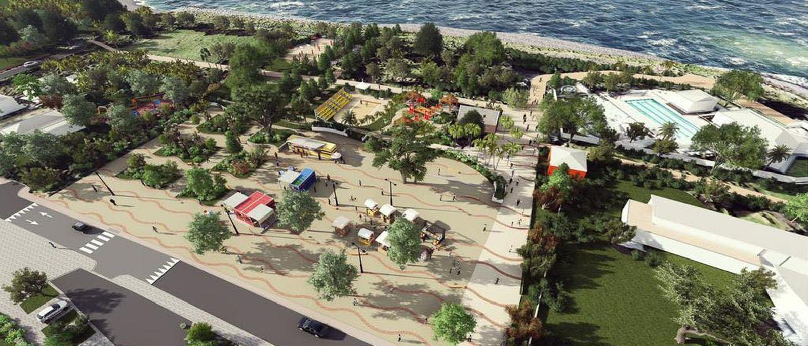 Esplanade du Front de Mer à Saint-Benoît