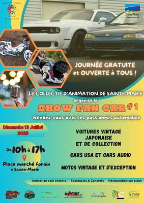 Show Fan Car à Sainte-Marie