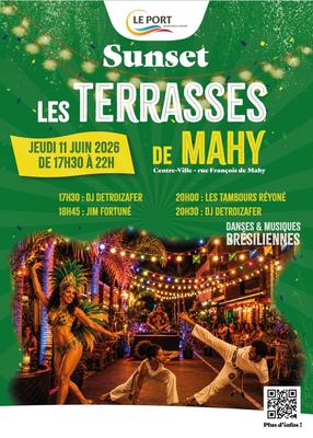 Les terrasses de Mahy - Afterwork Sunset au Port