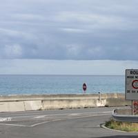 Route du littoral fermée