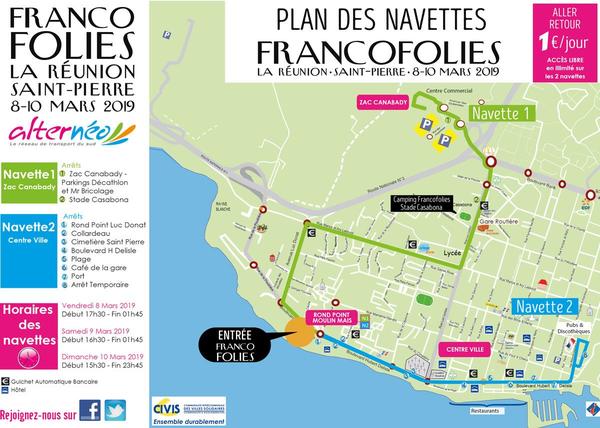 Francofolies 2019 - Plan de situation du festival