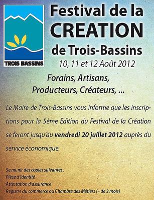 Festival de la création de Trois-Bassins 2012